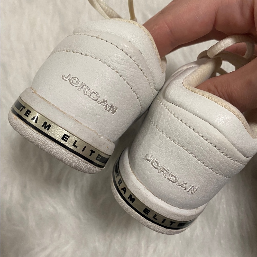 Toddler Nike Jordan Team Elite Low (TD) . US 4C , White And Gray sneakers Y2K - Picture 4 of 5